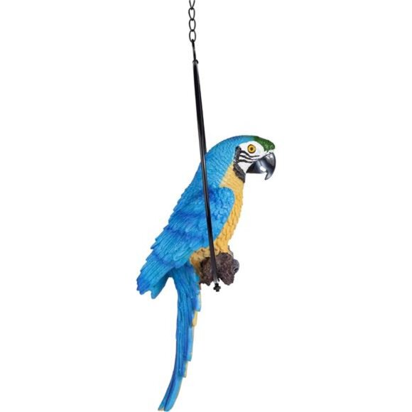 Design Toscano Polly in Paradise Parrot Hanging Bird Ring Perch Indoor/Outdoor - Picture 5 of 7